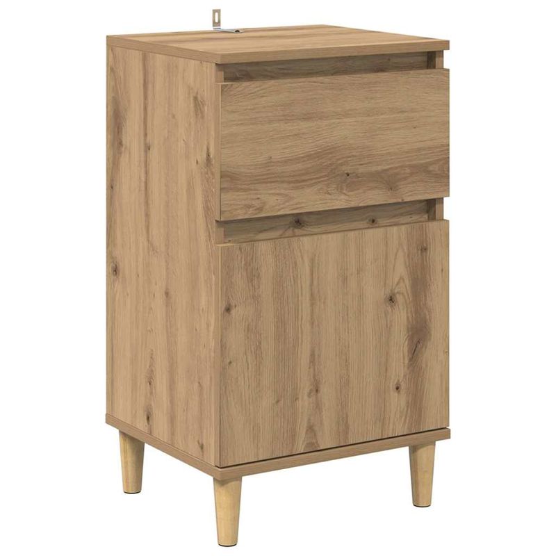Casa si Gradina - Mobilier - Comode si corpuri - Noptiere - Dulap de noapte Stejar Artizanal 40 x 35 x 70 cm Lemn compozit - Infinity.ro