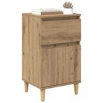 Casa si Gradina - Mobilier - Comode si corpuri - Noptiere - Dulap de noapte Stejar Artizanal 40 x 35 x 70 cm Lemn compozit - Infinity.ro