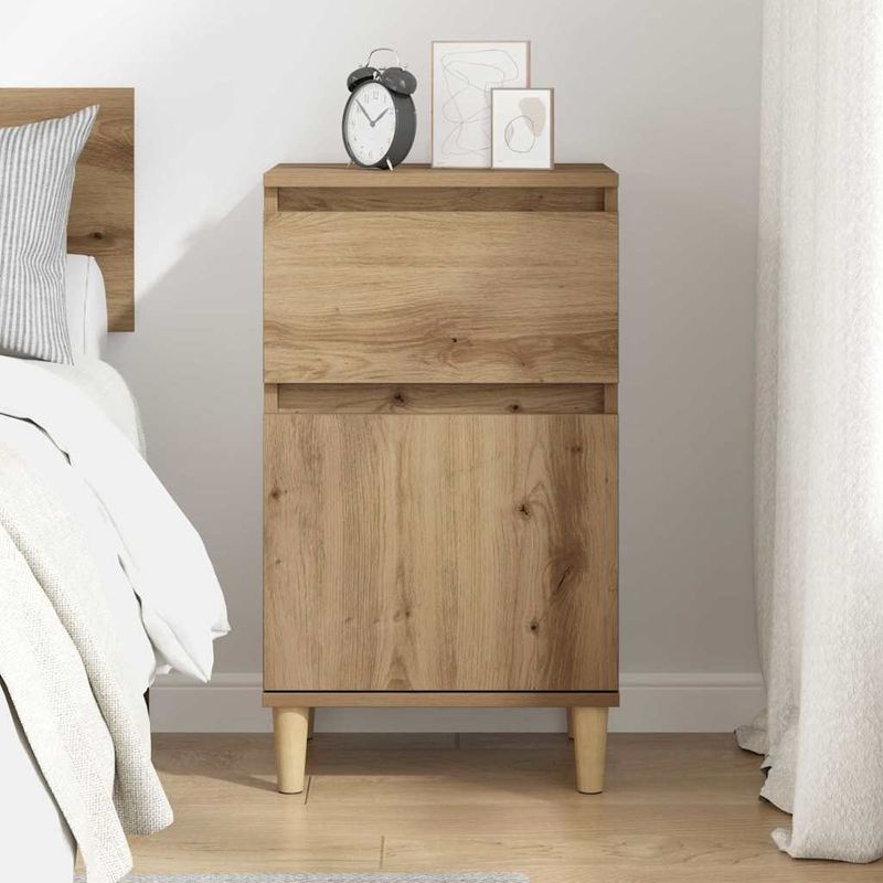 Casa si Gradina - Mobilier - Comode si corpuri - Noptiere - Dulap de noapte Stejar Artizanal 40 x 35 x 70 cm Lemn compozit - Infinity.ro