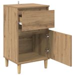 Casa si Gradina - Mobilier - Comode si corpuri - Noptiere - Dulap de noapte Stejar Artizanal 40 x 35 x 70 cm Lemn compozit - Infinity.ro