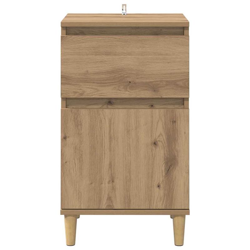 Casa si Gradina - Mobilier - Comode si corpuri - Noptiere - Dulap de noapte Stejar Artizanal 40 x 35 x 70 cm Lemn compozit - Infinity.ro