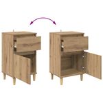 Casa si Gradina - Mobilier - Comode si corpuri - Noptiere - Dulap de noapte Stejar Artizanal 40 x 35 x 70 cm Lemn compozit - Infinity.ro
