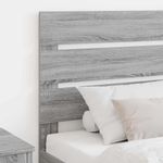 Casa si Gradina - Mobilier - Paturi si accesorii - Accesorii paturi - Tablie de pat cu aripioare gri deschis 83x16x78/88 cm textil - Infinity.ro