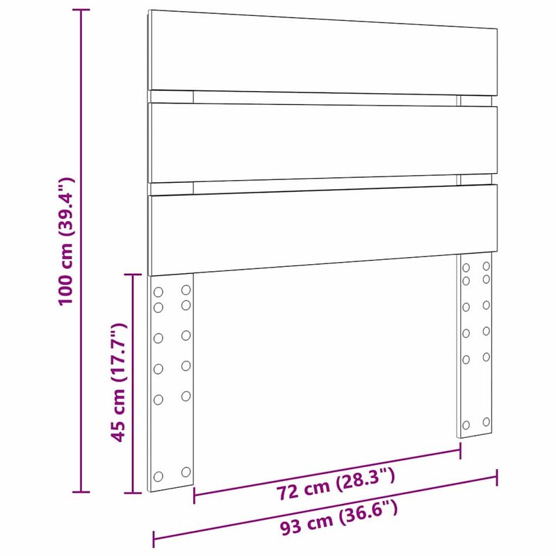 Casa si Gradina - Mobilier - Paturi si accesorii - Accesorii paturi - Tablie de pat cu aripioare gri deschis 83x16x78/88 cm textil - Infinity.ro