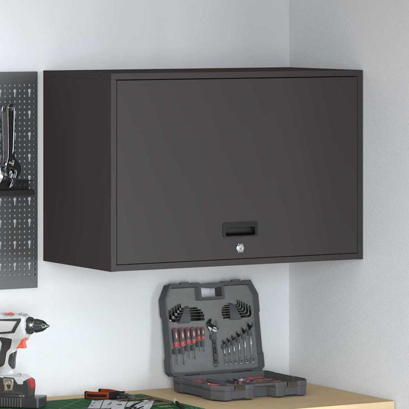 Casa si Gradina - Mobilier - Dulapuri si sifoniere - Dulapuri - Dulap de perete pentru garaj Negru 80 x 40 x 53 cm - Infinity.ro