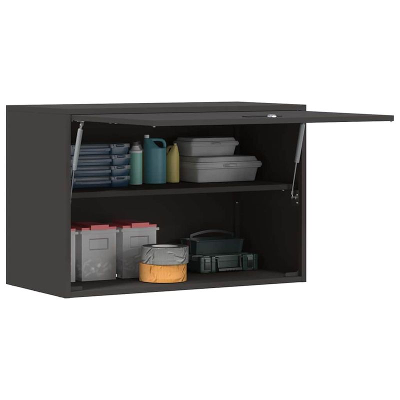 Casa si Gradina - Mobilier - Dulapuri si sifoniere - Dulapuri - Dulap de perete pentru garaj Negru 80 x 40 x 53 cm - Infinity.ro