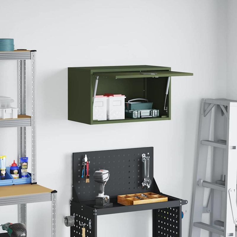Casa si Gradina - Mobilier - Dulapuri si sifoniere - Dulapuri - Dulap de perete pentru garaj Olivengrønn 60 x 33 x 35 cm - Infinity.ro