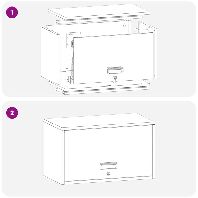 Casa si Gradina - Mobilier - Dulapuri si sifoniere - Dulapuri - Dulap de perete pentru garaj Olivengrønn 60 x 33 x 35 cm - Infinity.ro