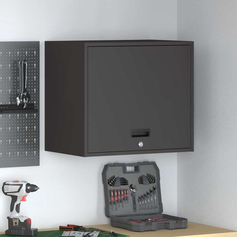 Casa si Gradina - Mobilier - Dulapuri si sifoniere - Dulapuri - Dulap de perete pentru garaj Negru 60 x 40 x 53 cm - Infinity.ro