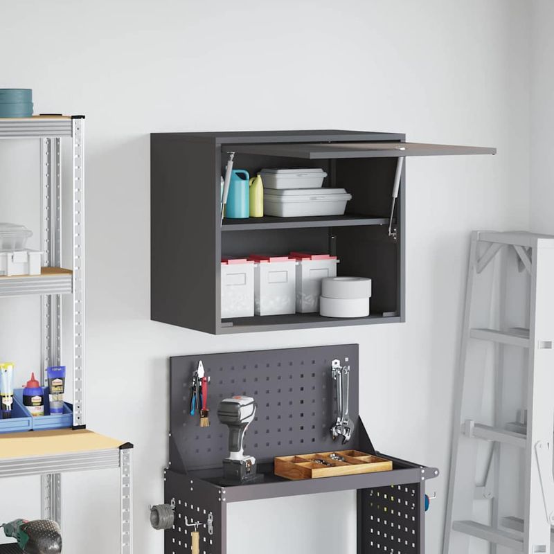 Casa si Gradina - Mobilier - Dulapuri si sifoniere - Dulapuri - Dulap de perete pentru garaj Negru 60 x 40 x 53 cm - Infinity.ro