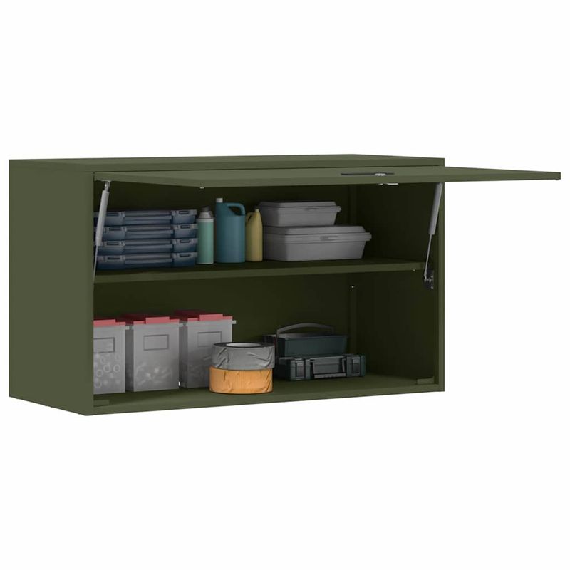 Casa si Gradina - Mobilier - Dulapuri si sifoniere - Dulapuri - Dulap de perete pentru garaj Olivengrønn 90 x 40 x 53 cm - Infinity.ro