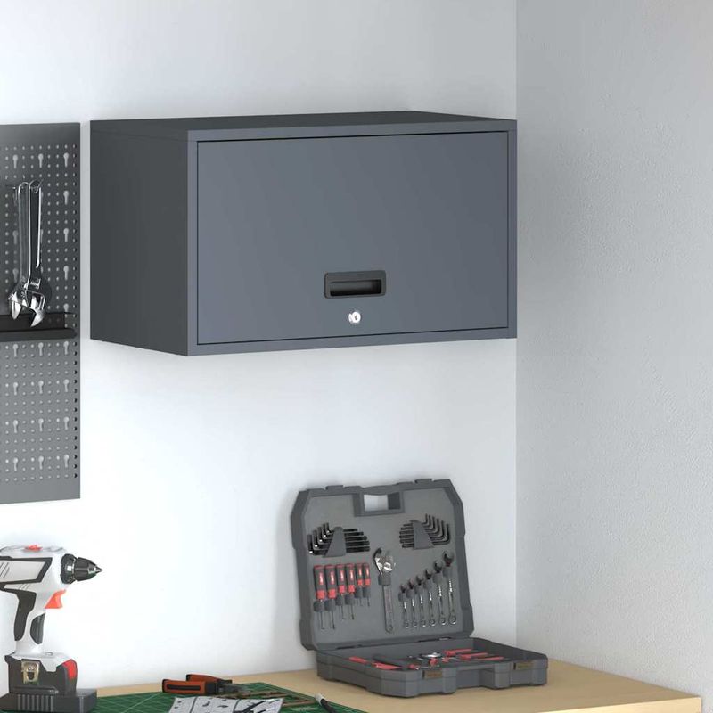 Casa si Gradina - Mobilier - Dulapuri si sifoniere - Dulapuri - Dulap de perete pentru garaj Antracit 60 x 33 x 35 cm - Infinity.ro