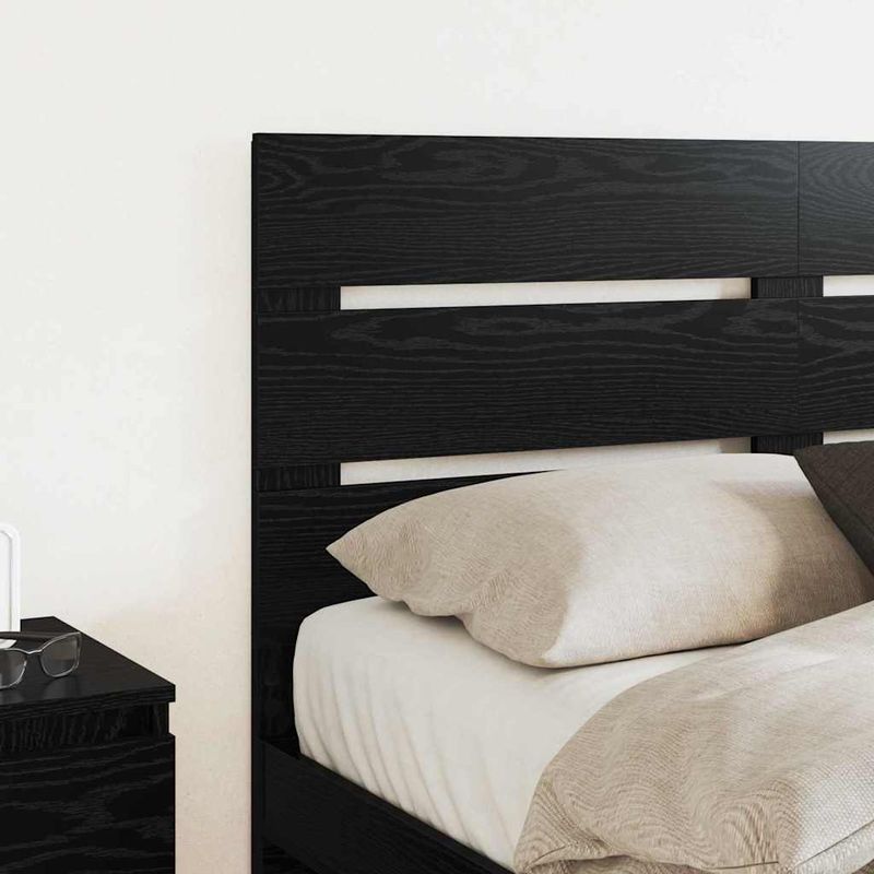 Casa si Gradina - Mobilier - Paturi si accesorii - Accesorii paturi - Tablie de pat cu depozitare maro ceruit, 200 cm, lemn masiv pin - Infinity.ro