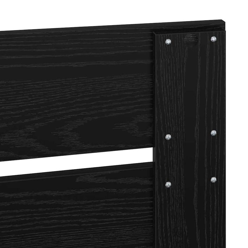 Casa si Gradina - Mobilier - Paturi si accesorii - Accesorii paturi - Tablie de pat cu depozitare maro ceruit, 200 cm, lemn masiv pin - Infinity.ro