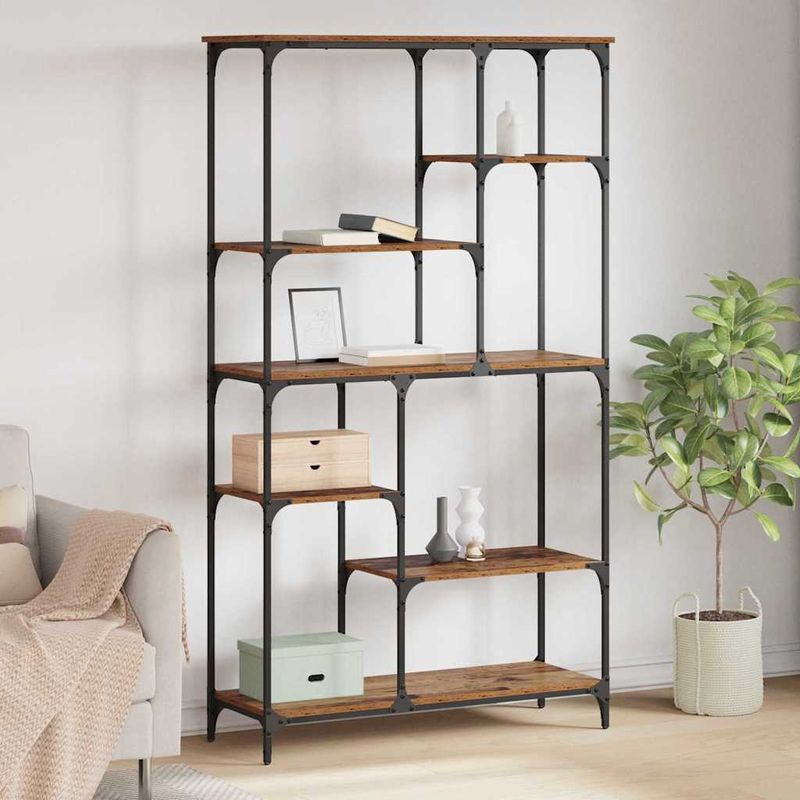 Casa si Gradina - Mobilier - Biblioteci si rafturi - Biblioteci - Raft pentru carti Lemn vechi 99 x 35,5 x 176 cm Lemn compozit - Infinity.ro