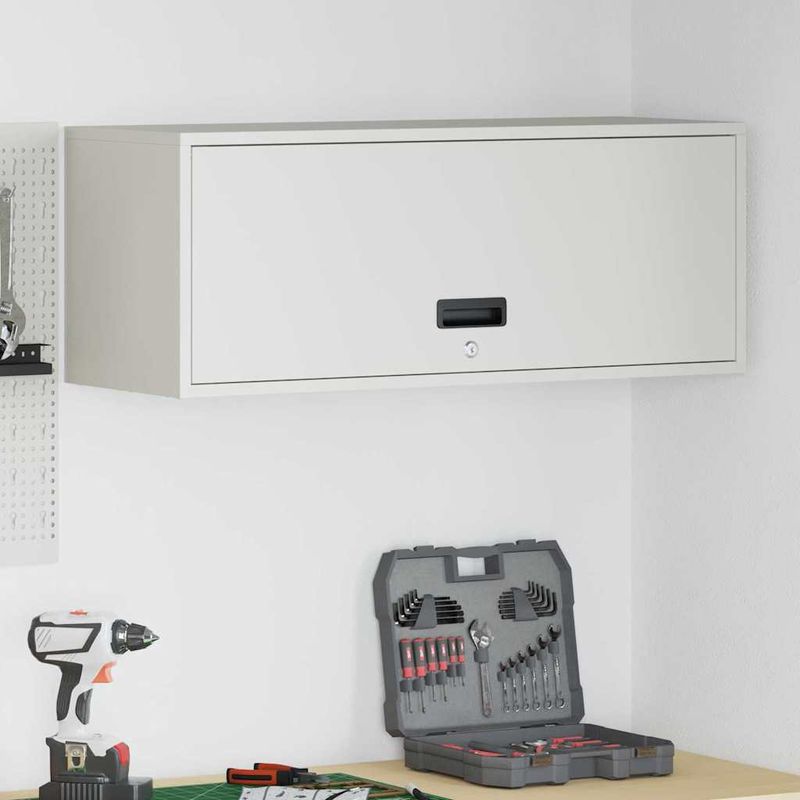 Casa si Gradina - Mobilier - Dulapuri si sifoniere - Dulapuri - Dulap de perete pentru garaj Alb 90 x 33 x 35 cm - Infinity.ro