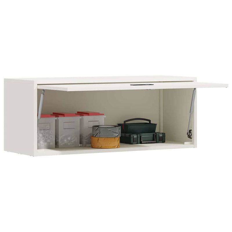 Casa si Gradina - Mobilier - Dulapuri si sifoniere - Dulapuri - Dulap de perete pentru garaj Alb 90 x 33 x 35 cm - Infinity.ro