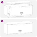 Casa si Gradina - Mobilier - Dulapuri si sifoniere - Dulapuri - Dulap de perete pentru garaj Alb 90 x 33 x 35 cm - Infinity.ro