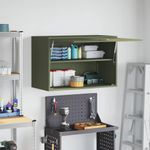 Casa si Gradina - Mobilier - Dulapuri si sifoniere - Dulapuri - Dulap de perete pentru garaj Olivengrønn 80 x 40 x 53 cm - Infinity.ro