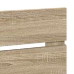 Casa si Gradina - Mobilier - Paturi si accesorii - Accesorii paturi - Tablie de pat cu LED, alb, 90x5x118/128 cm, piele ecologica - Infinity.ro