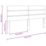 Casa si Gradina - Mobilier - Paturi si accesorii - Accesorii paturi - Tablie de pat cu LED, alb, 90x5x118/128 cm, piele ecologica - Infinity.ro