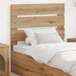 Casa si Gradina - Mobilier - Paturi si accesorii - Accesorii paturi - Tablie de pat cu aripioare, alb, 147x16x118/128 cm, piele eco - Infinity.ro