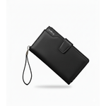 Fashion, accesorii si bijuterii - Barbati - Accesorii barbati - Portofele barbati - Portofel barbati multifunctional, clutch business, stil casual, fermoar lung Negru - Infinity.ro