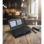 Fashion, accesorii si bijuterii - Barbati - Accesorii barbati - Portofele barbati - Portofel barbati multifunctional, clutch business, stil casual, fermoar lung Negru - Infinity.ro