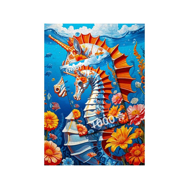 Jucarii, Copii si Bebe - Jucarii si jocuri - Jocuri si puzzle - Puzzle - Puzzle 1000 piese Enjoy – Sea Horse - Infinity.ro