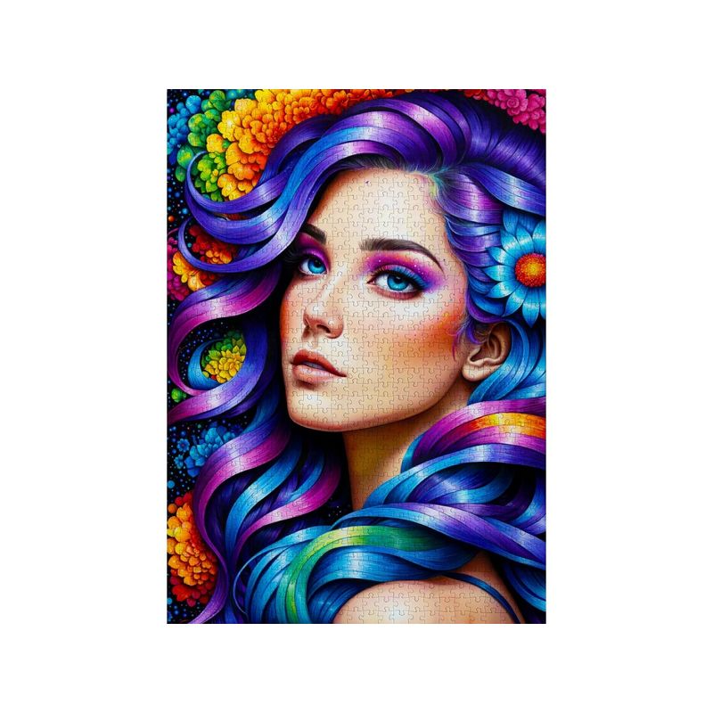Jucarii, Copii si Bebe - Jucarii si jocuri - Jocuri si puzzle - Puzzle - Puzzle 1000 piese Enjoy – Rainbow Flower Portrait - Infinity.ro
