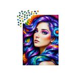 Jucarii, Copii si Bebe - Jucarii si jocuri - Jocuri si puzzle - Puzzle - Puzzle 1000 piese Enjoy – Rainbow Flower Portrait - Infinity.ro