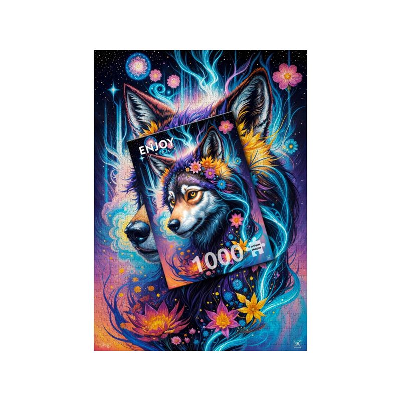 Jucarii, Copii si Bebe - Jucarii si jocuri - Jocuri si puzzle - Puzzle - Puzzle 1000 piese Enjoy – Magical Wolf Portrait - Infinity.ro