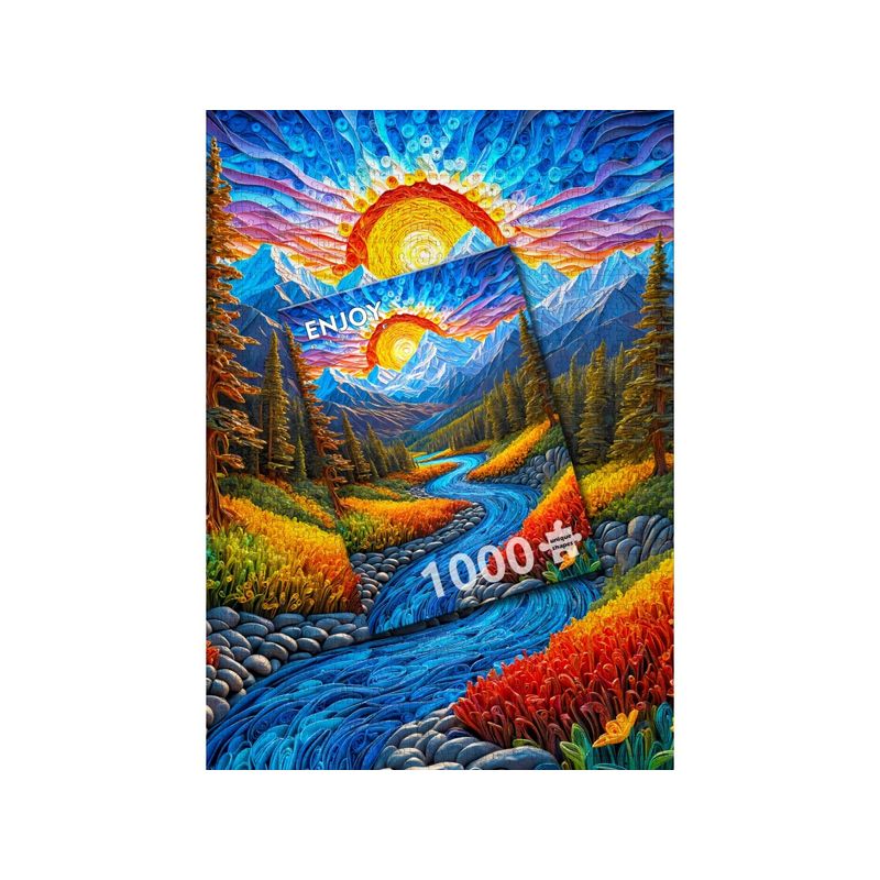 Jucarii, Copii si Bebe - Jucarii si jocuri - Jocuri si puzzle - Puzzle - Puzzle 1000 piese Enjoy – Sunrise Landscape - Infinity.ro