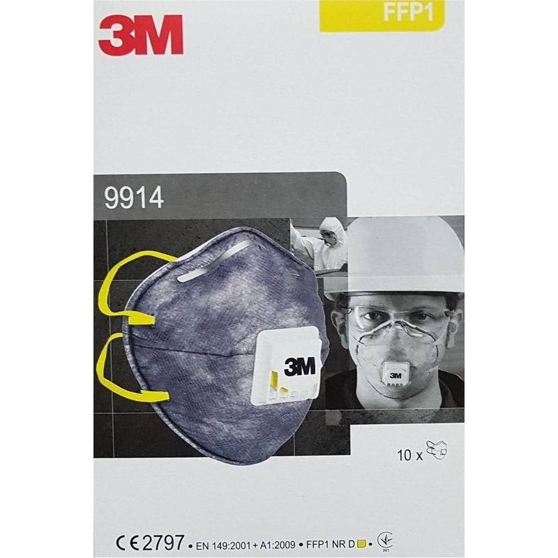 Casa si Gradina - Constructii - Echipamente de lucru - Accesorii echipamente protectia muncii - Semimasca de protectie FFP1 3M™ 9914 impotriva particulelor 1 - Infinity.ro