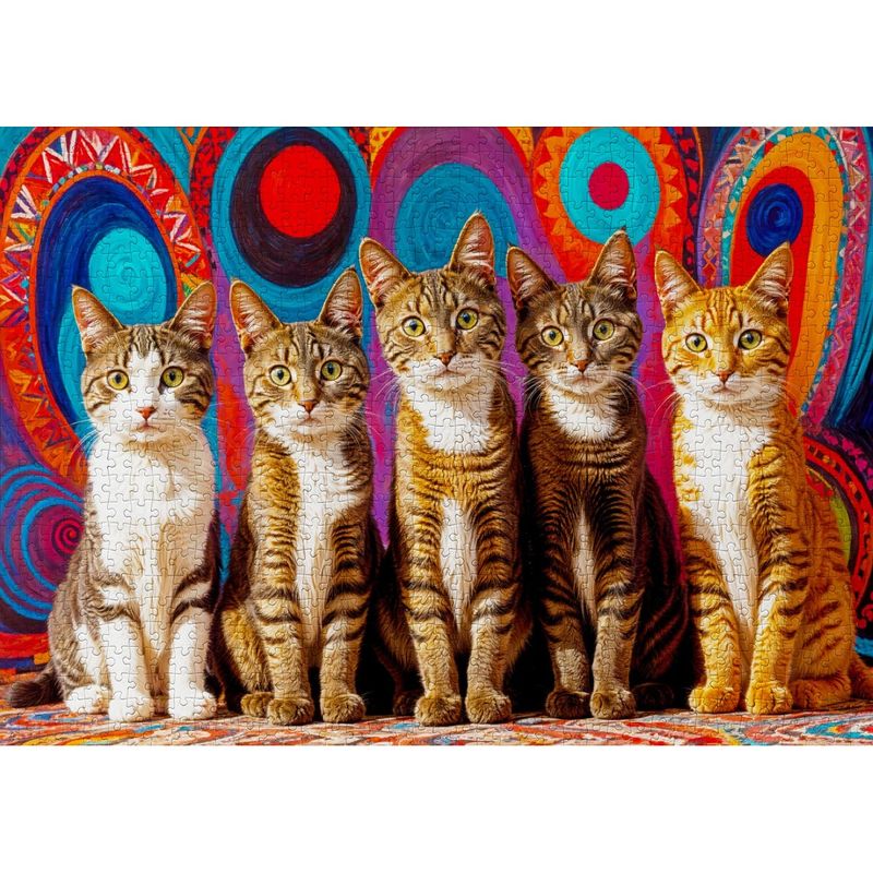 Jucarii, Copii si Bebe - Jucarii si jocuri - Jocuri si puzzle - Puzzle - Puzzle 1000 piese ENJOY – Five Cats - Infinity.ro