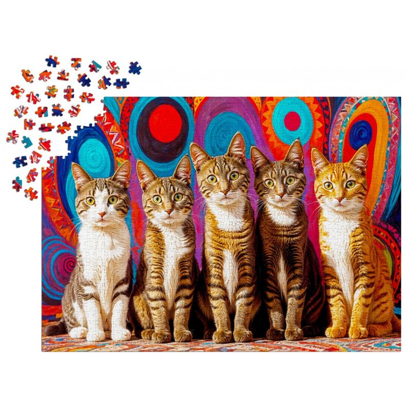 Jucarii, Copii si Bebe - Jucarii si jocuri - Jocuri si puzzle - Puzzle - Puzzle 1000 piese ENJOY – Five Cats - Infinity.ro