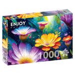 Jucarii, Copii si Bebe - Jucarii si jocuri - Jocuri si puzzle - Puzzle - Puzzle 1000 piese ENJOY – Flowers in the Rain - Infinity.ro