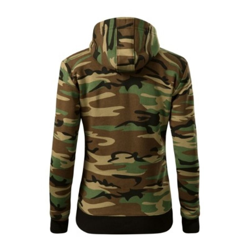 Fashion, accesorii si bijuterii - Femei - Imbracaminte femei - Hanorace femei - Hanorac pentru dama, Camo Zipper C20, Malfini 2XL Camuflaj Maro - Infinity.ro