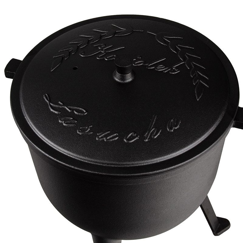 Casa si Gradina - Bucatarie si vesela - Vase pentru gatit - Oale si cratite - Ceaun pirostrii din fonta 10L, pentru gatit traditional – XM90033 - Infinity.ro