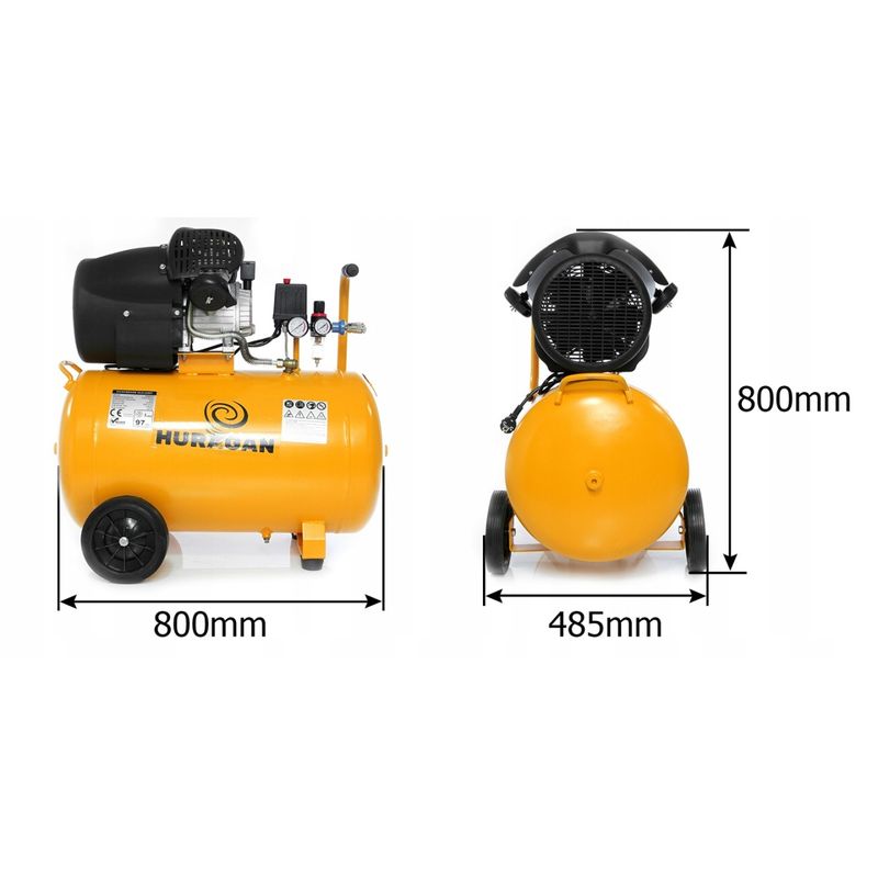 Casa si Gradina - Electrice - Echipamente electrice - Compresoare - Compresor de aer 100L, 2T, debit 530 l/min, profesional – XM88003 - Infinity.ro