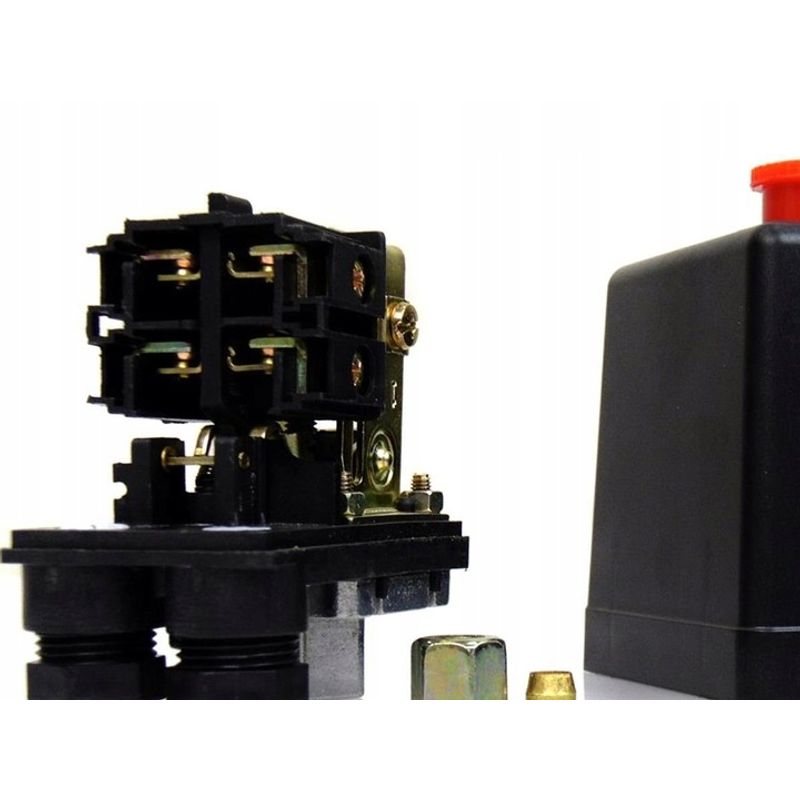 Casa si Gradina - Electrice - Echipamente electrice - Accesorii compresoare - ⚙️ Presostat compresor aer cu 2 cai, cuple rapide si supapa cu reglaj al presiunii de iesire 220V 15A – XM806873 - Infinity.ro