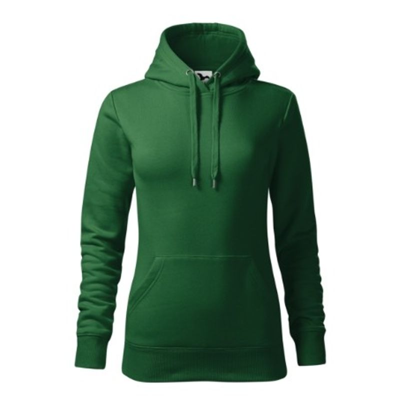Fashion, accesorii si bijuterii - Femei - Imbracaminte femei - Hanorace femei - Hanorac pentru dama, Cape 414, Malfini Verde sticla 2XL - Infinity.ro