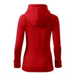Fashion, accesorii si bijuterii - Femei - Imbracaminte femei - Hanorace femei - Hanorac pentru dama, Trendy Zipper 411, Malfini 2XL roşu - Infinity.ro