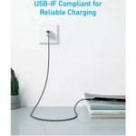 Laptop, Telefoane si Tablete - Telefoane mobile si accesorii - Accesorii Telefoane - Cabluri si adaptoare telefoane - Cablu Date/Alimentare Anker, USB-A/Type-C, 1.8m, 480 Mbps, Nylon, Negru, "A81H6G11" - Infinity.ro