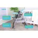 Jucarii, Copii si Bebe - Hrana si alaptare - Scaune de masa bebe - Scaun de masa U-Grow UG-330-BL, reglabil, pliabil, albastru - Infinity.ro