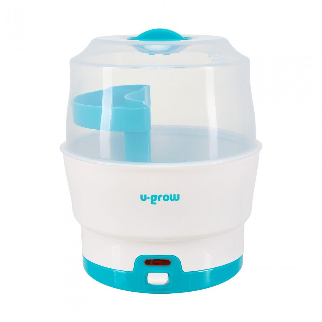 Sterilizator electric U-Grow U317-BST, capacitate 6 biberoane, 500W, alb