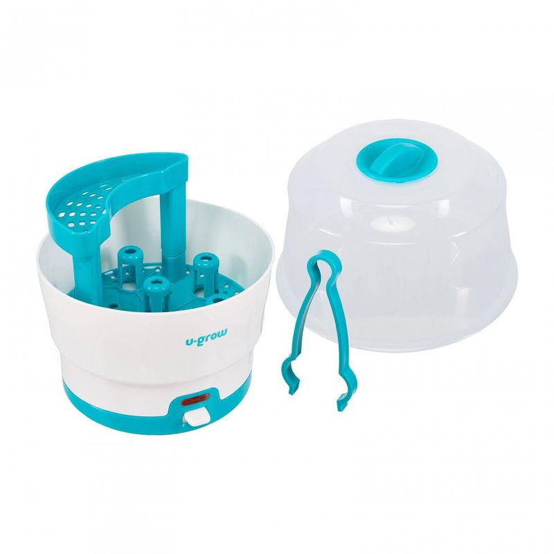 Jucarii, Copii si Bebe - Hrana si alaptare - Biberoane, suzete si accesorii hranire - Sterilizatoare biberoane - Sterilizator electric U-Grow U317-BST, capacitate 6 biberoane, 500W, alb - Infinity.ro