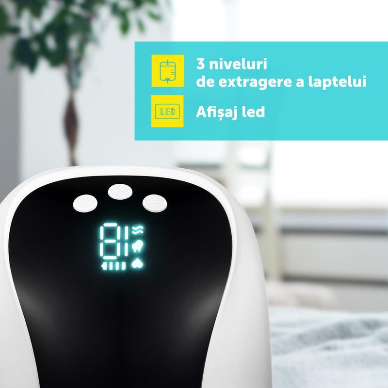 Jucarii, Copii si Bebe - Maternitate - Pompe de san - Pompa san electrica U-Grow UGXN-D268, 10 niveluri, masaj, 180ml, portabila - Infinity.ro