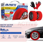 Auto si Moto - Anvelope si jante - Accesorii roti - Lanturi si fasete antiderapante - Huse antiderapante zapada MATTE ACTIVE marimea X-Small, textil, omologate EN16662-1, set 2 buc - Infinity.ro