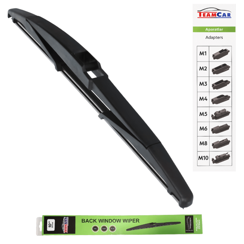 Auto si Moto - Intretinere auto - Stergatoare - Stergator luneta auto TEAMCAR® 14" cu 10 adaptoare universale - Infinity.ro
